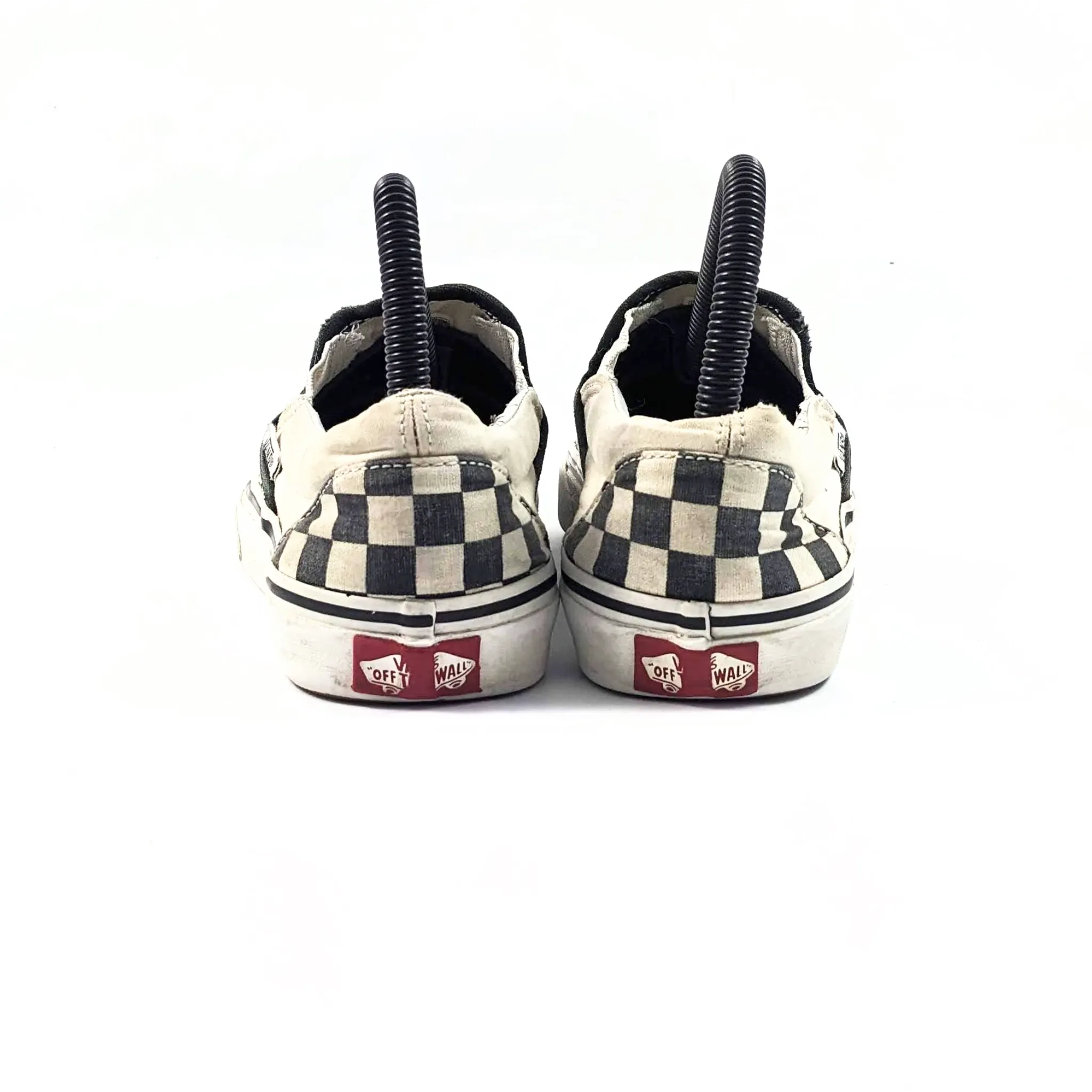 Vans Checkerboard White SlipOns