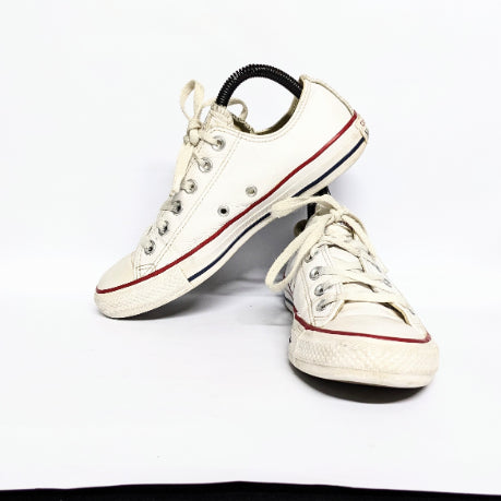 White Converse Leather Unisex Sneakers