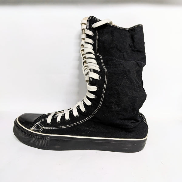 Black Syke Long High Top preloved Sneakers for Winter and Mountains