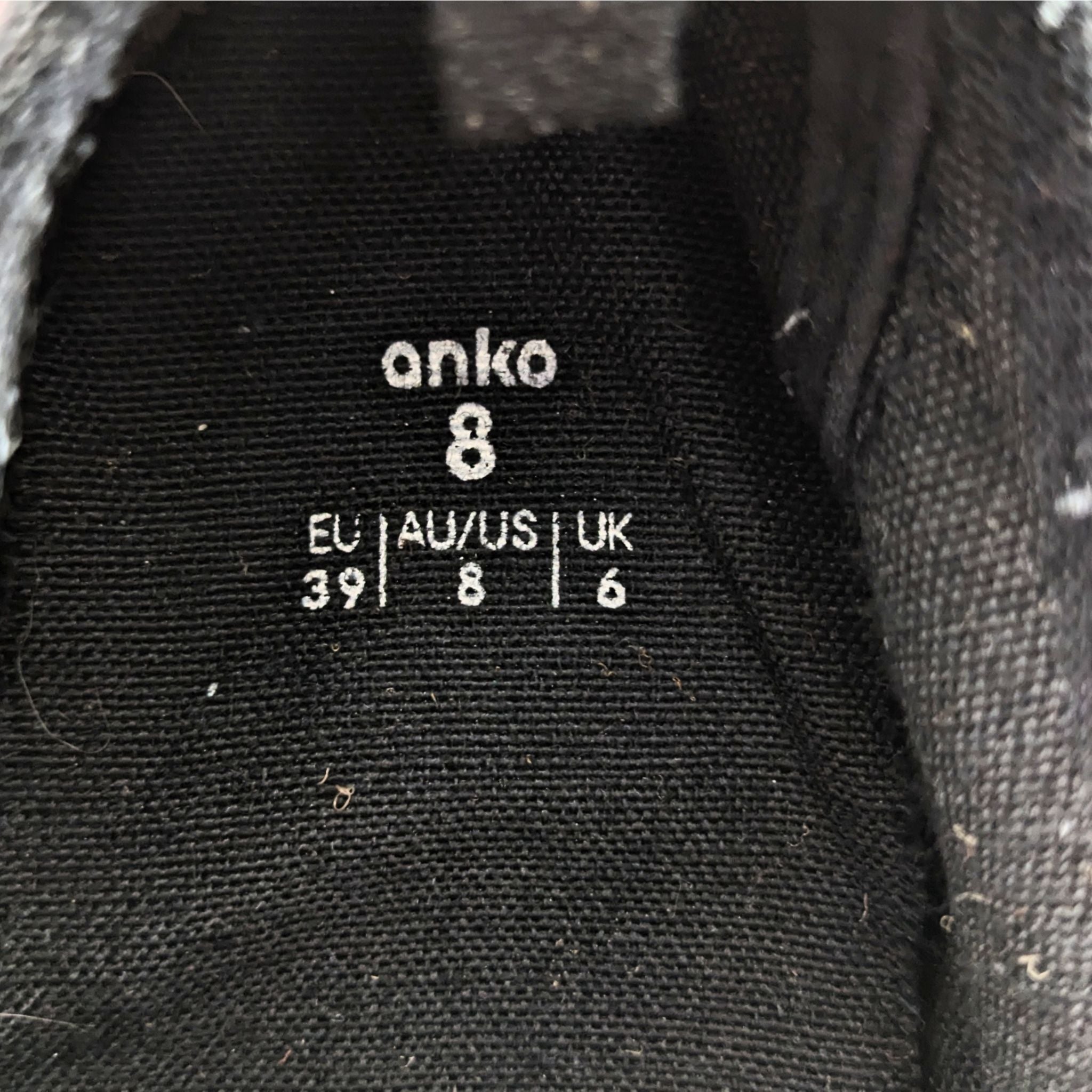 Anko Black Sneakers Premium Plus