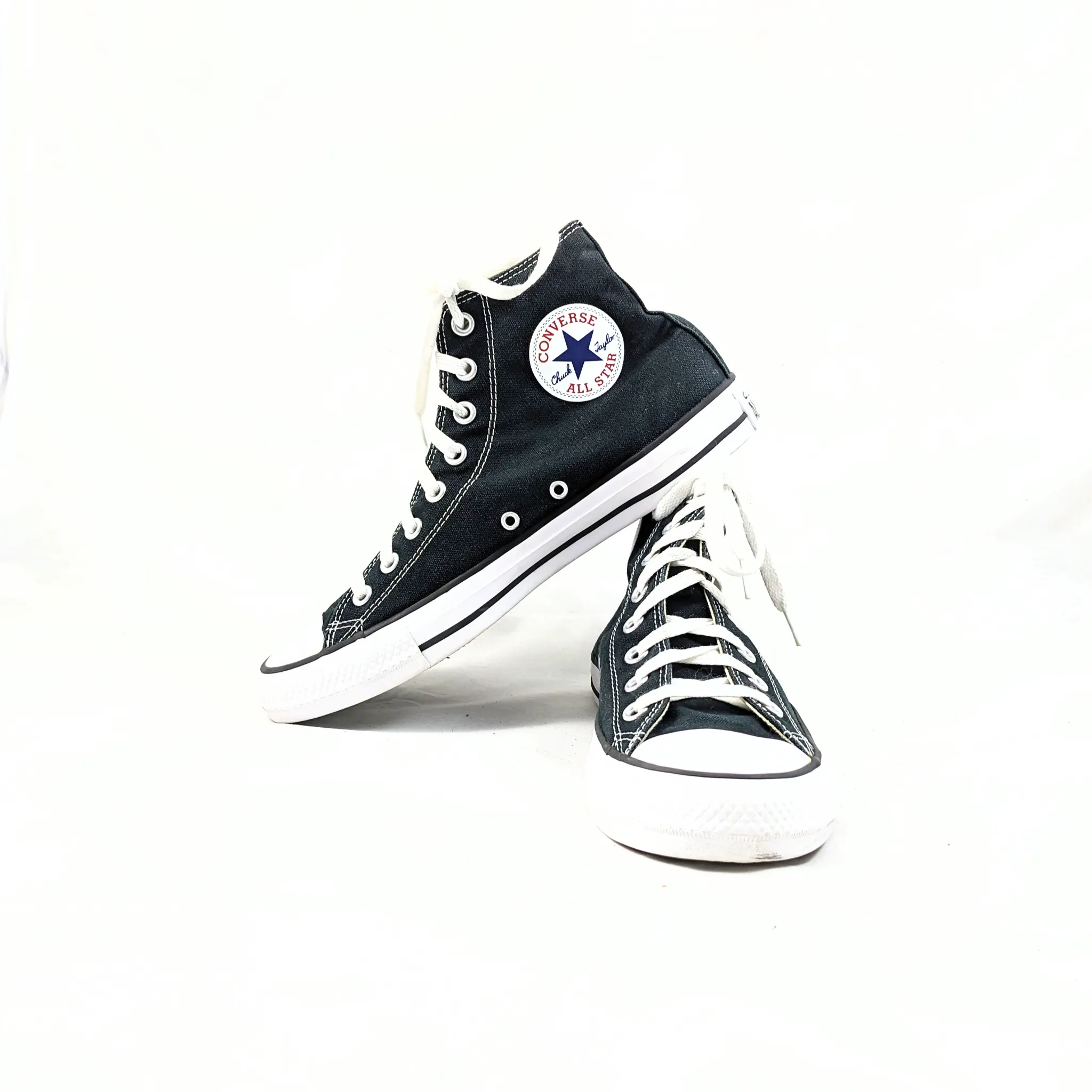 Converse Black Hightops Premium C