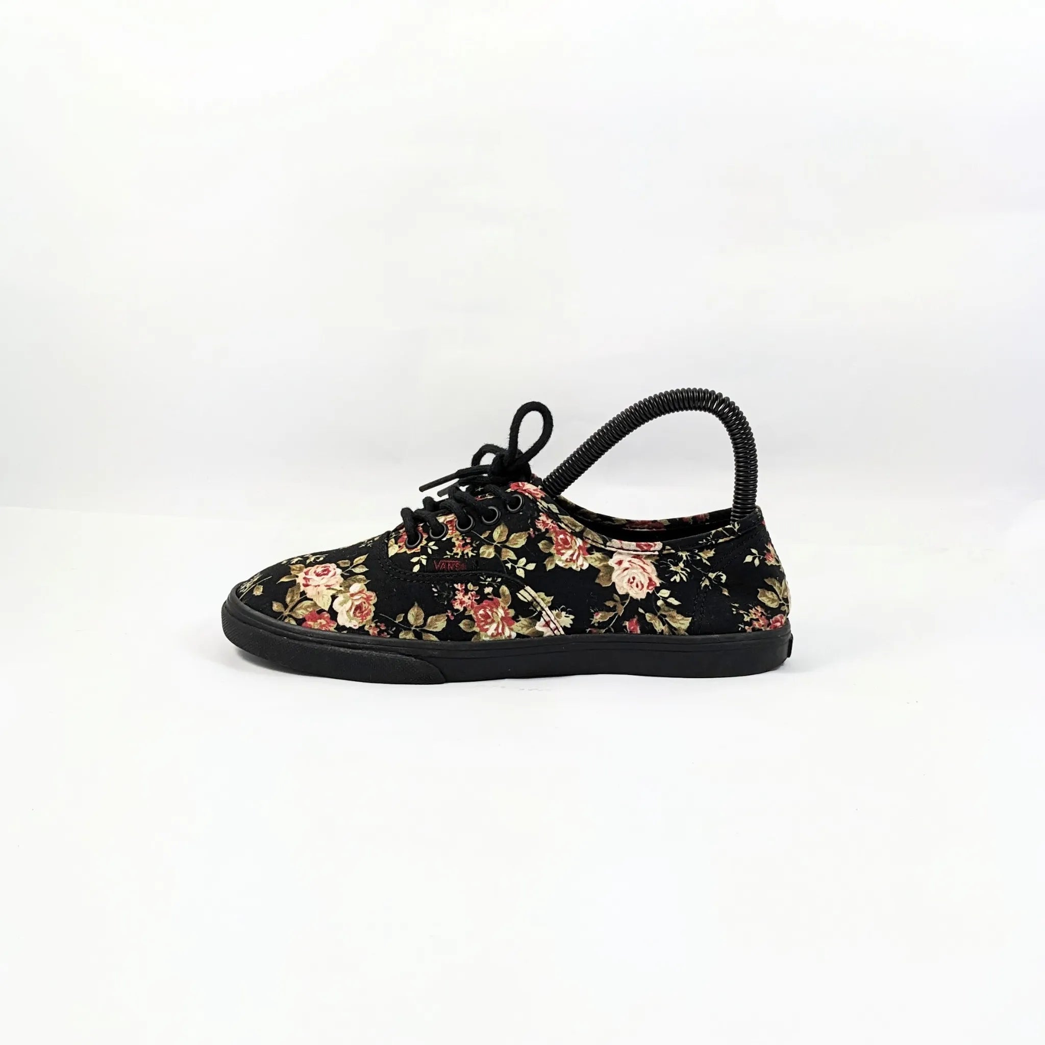 Vans Black Women Flowers Sneakers
