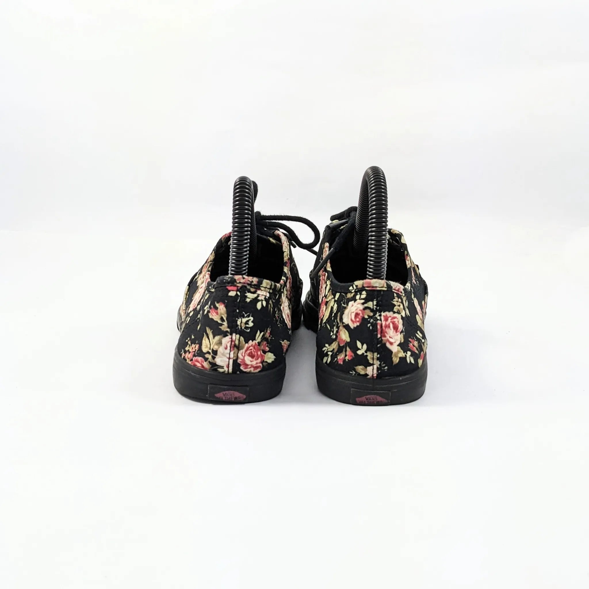 Vans Black Women Flowers Sneakers
