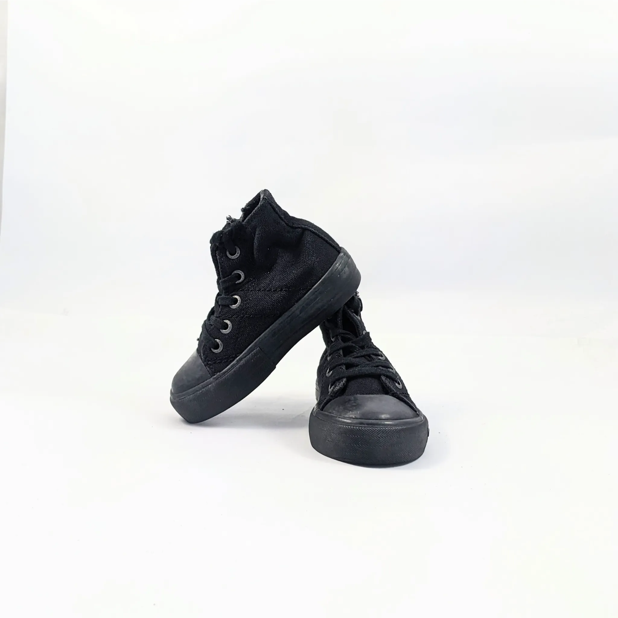 Black Canvas Hightops Toddler