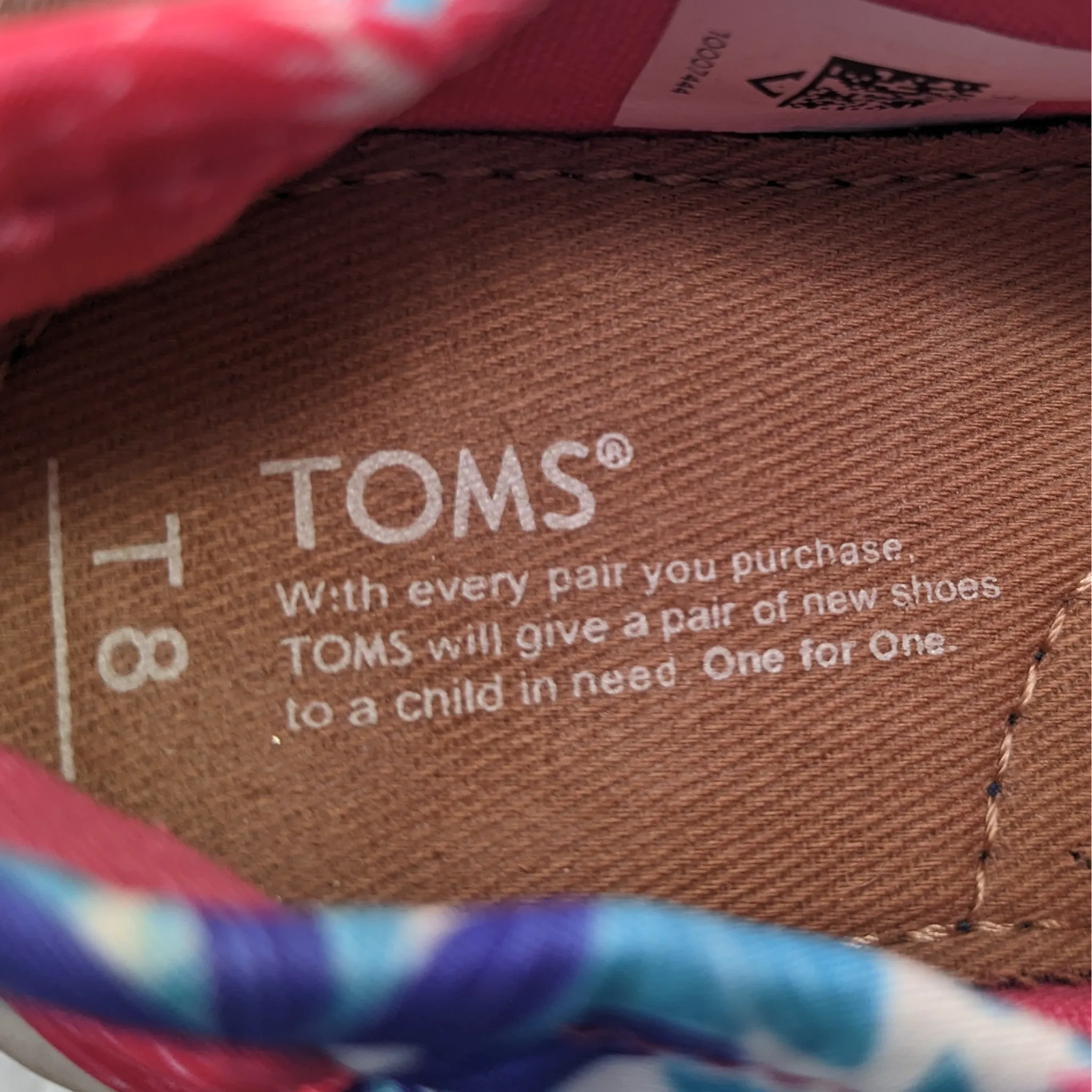 Toms Pink SlipOns Toddler