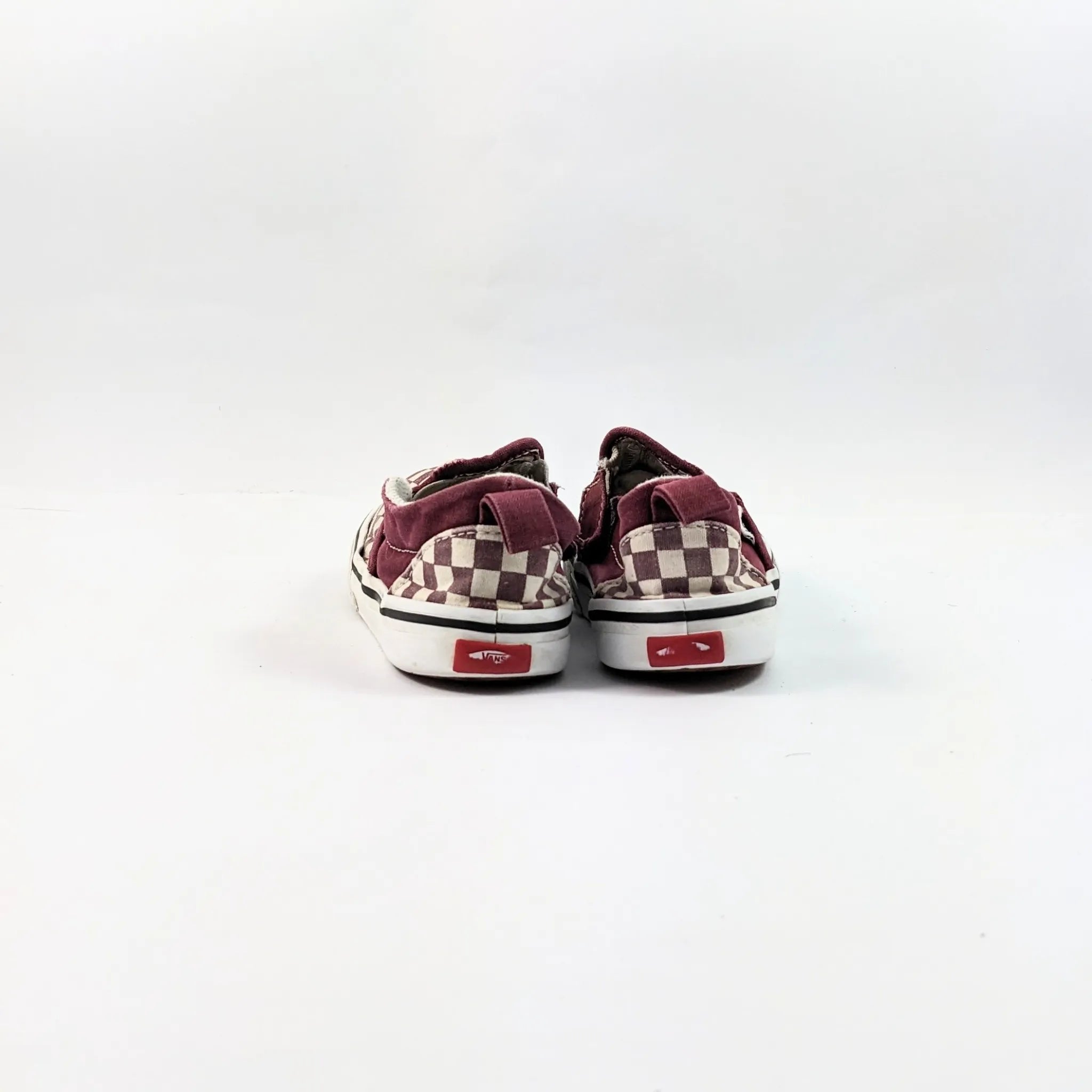 Vans Maroon Checker Board Sneakers