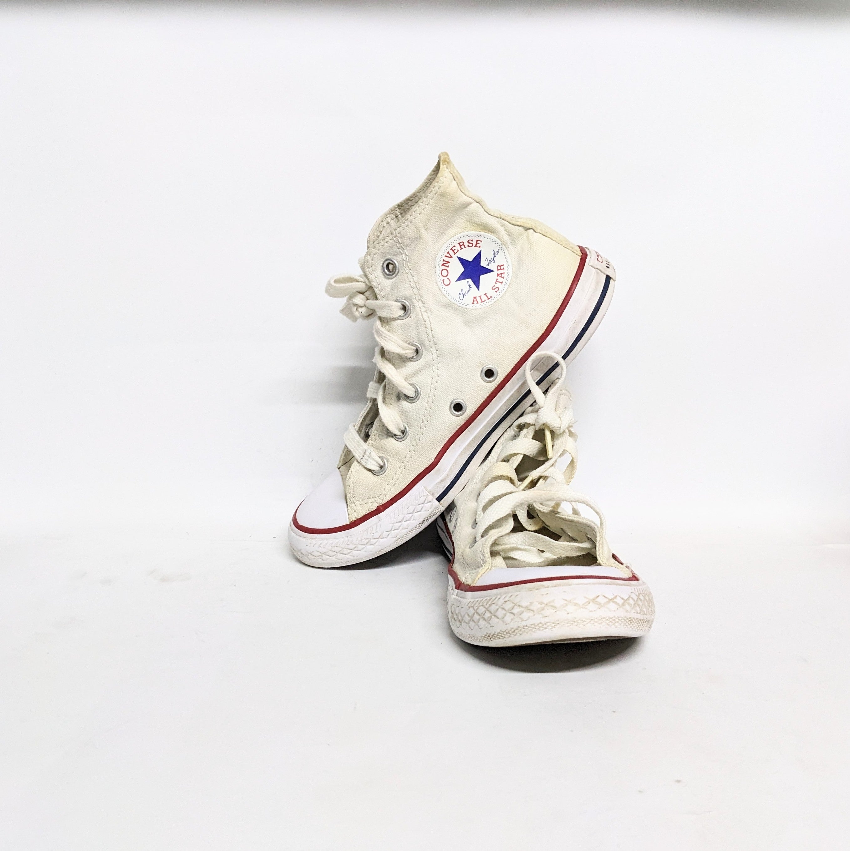 White Converse Hightop Sneakers for Kids