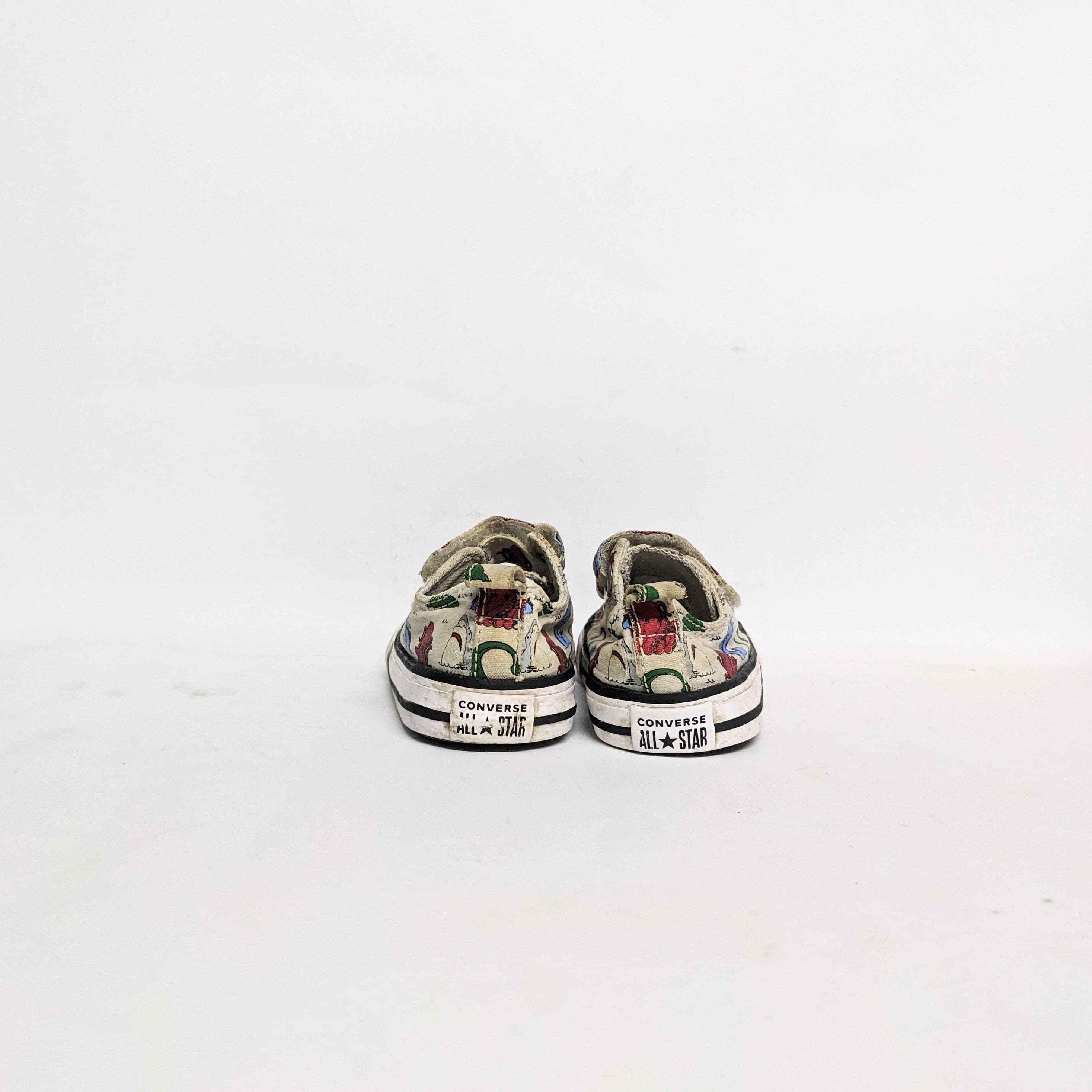 Dragan Printed White Converse Sneakers for Kids